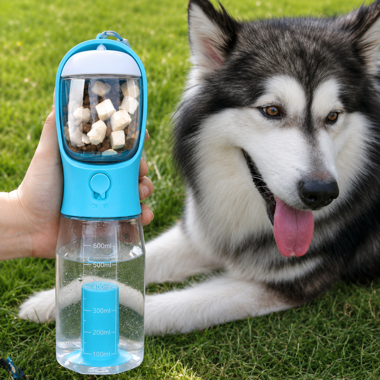 ⁠AcquaPet™ - Borraccia Multifunzione 3-in-1 per Cani